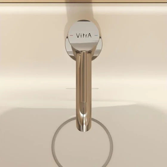 Vitra Minimax Round Standard Basin Mixer Tap - Chrome