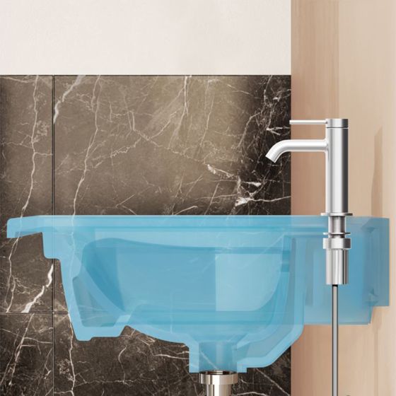 Vitra Minimax Round Tall Basin Mixer Tap - Chrome