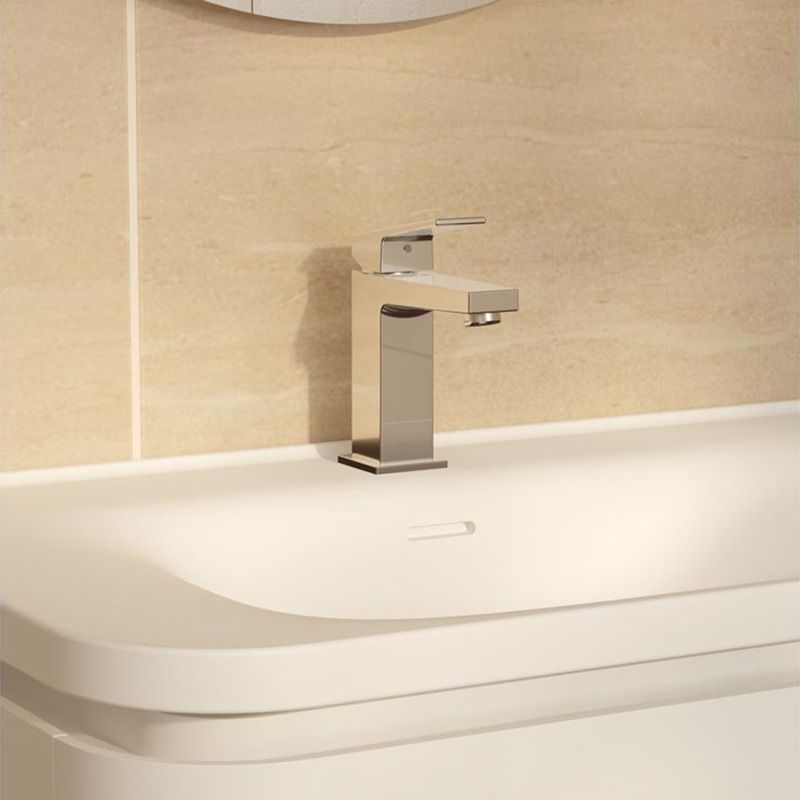 Vitra Minimax Square Compact Basin Mixer Tap - Chrome
