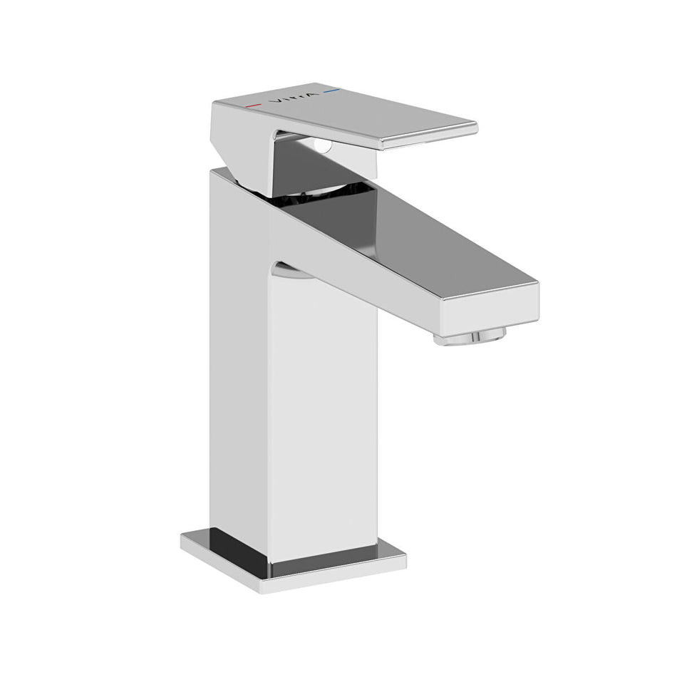 Vitra Minimax Square Compact Basin Mixer Tap - Chrome