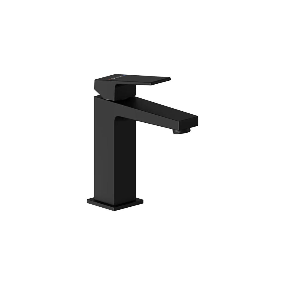 Vitra Minimax Square Standard Basin Mixer Tap - Matt Black