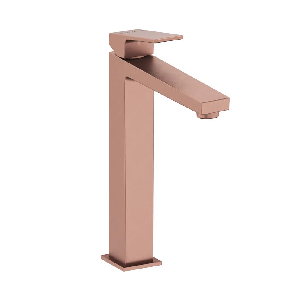Vitra Minimax Square Tall Basin Mixer Tap - Brushed Bronze