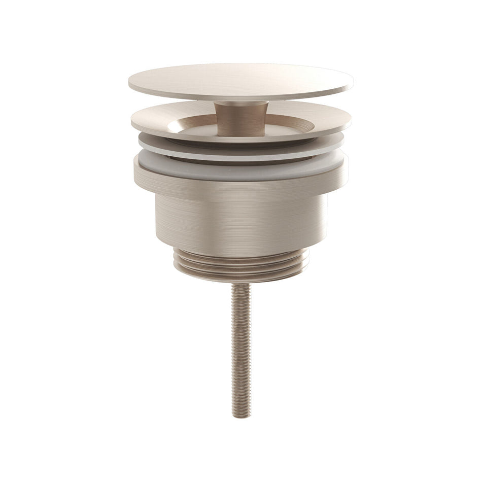 Vitra Universal Waste Set - Free-Flowing - Brushed Nickel