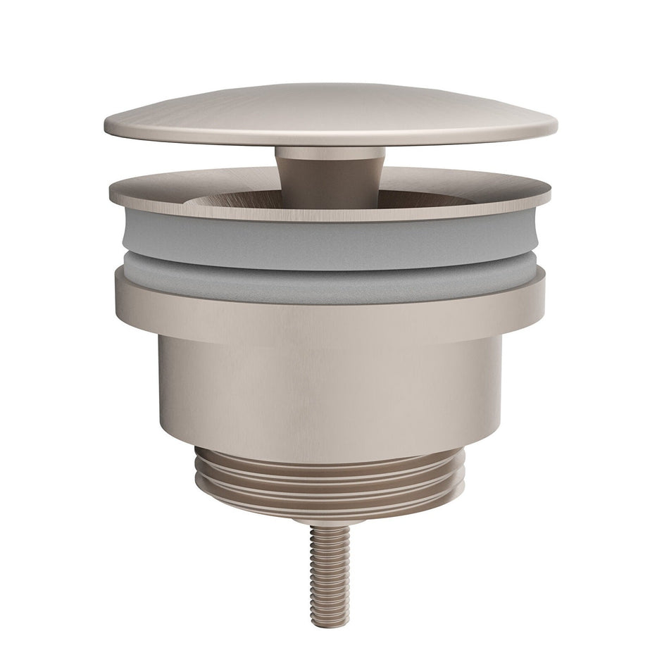 Vitra Universal Waste Set - Free-Flowing - Brushed Nickel