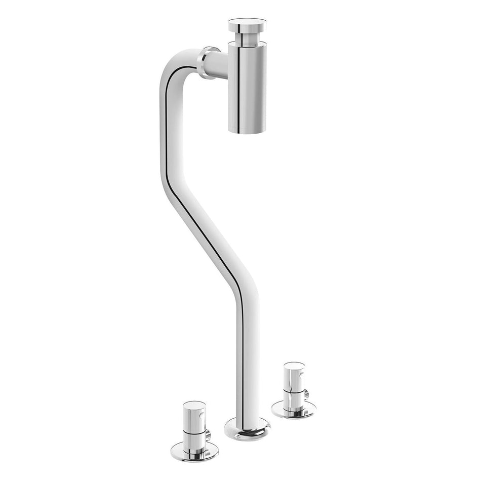 Vitra Origin Floor Mounted Bottle Trap For Monoblock Basins - Chrome