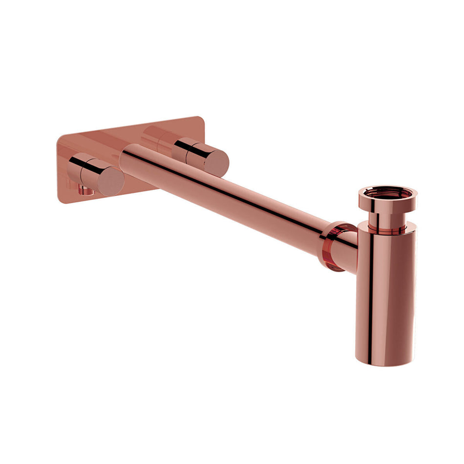 Vitra Origin Bottle Trap For Basins With Isolation Taps - Soft Copper
