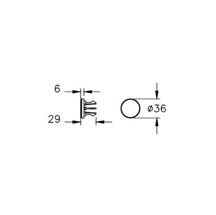 Vitra Overflow Cover - Brushed Nickel
