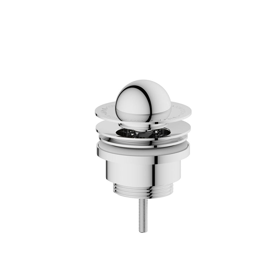 Vitra Liquid Push Open Basin Waste With Cover - Chrome