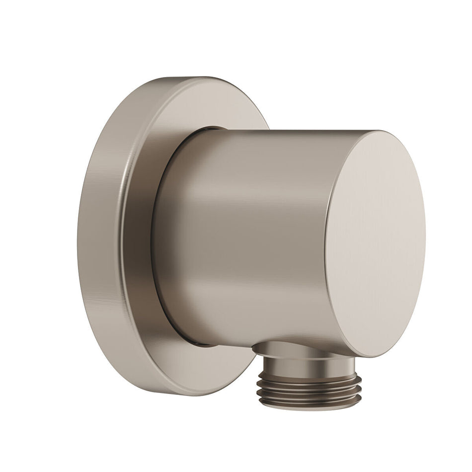 Vitra Round Wall Shower Outlet - Brushed Nickel