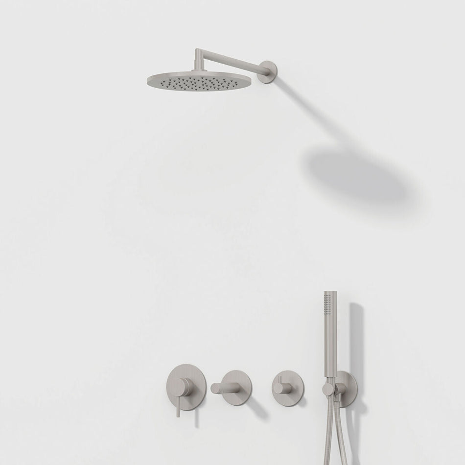 Vitra Origin Shower Head - 250mm - Brushed Nickel