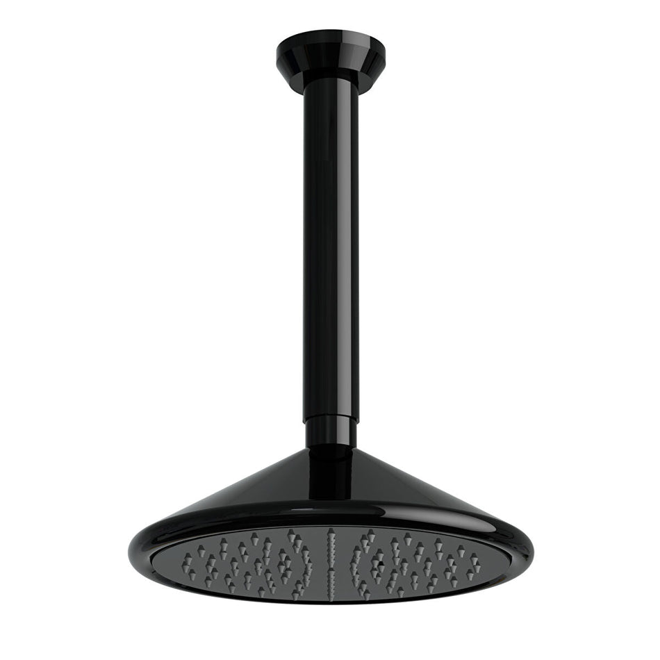 Vitra Liquid Ceiling Mounted Shower Head - Gloss Black