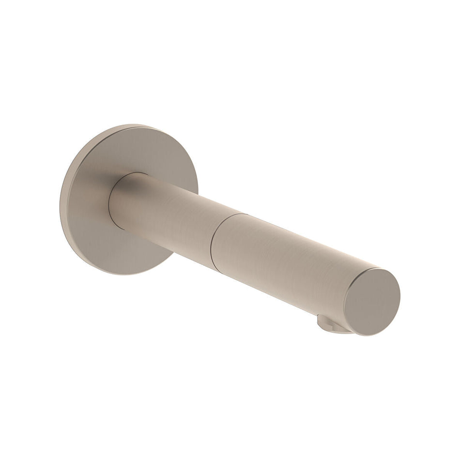 Vitra Origin Touch Free Wall Mounted Short Basin Mixer Tap - Mains - Brushed Nickel