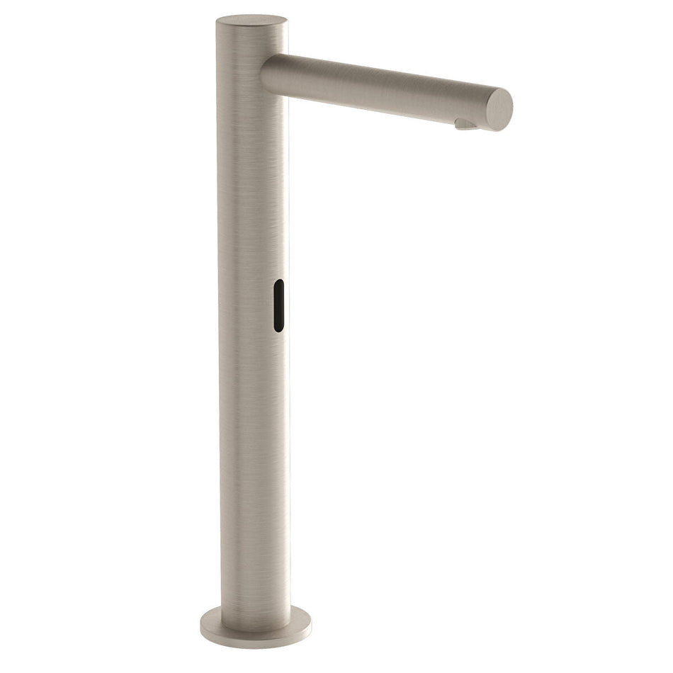 Vitra Origin Touch Free Tall Basin Mixer Tap - Ba??ery - Brushed Nickel