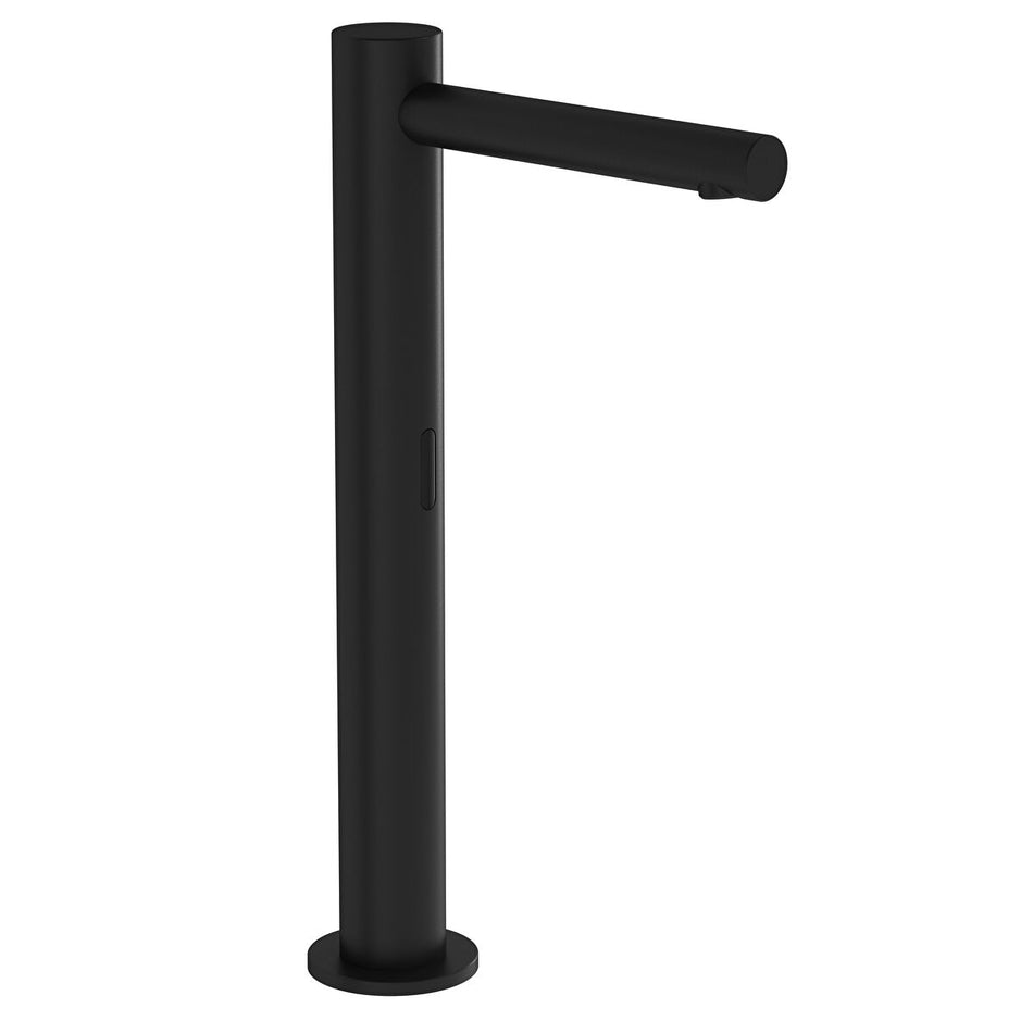 Vitra Origin Touch Free Tall Single Inlet Basin Mixer Tap - Mains - Matt Black