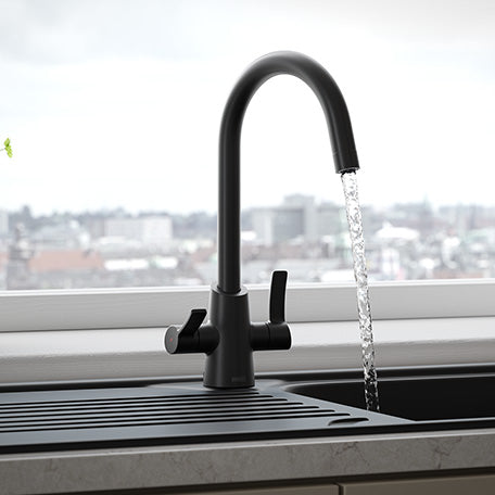 Bristan Acorn Easyfit Kitchen Mixer Tap - Matt Black