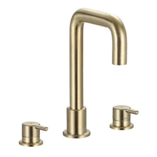 Bristan Altum 3 Hole Deck Mounted Basin Mixer Tap - Brushed Brass