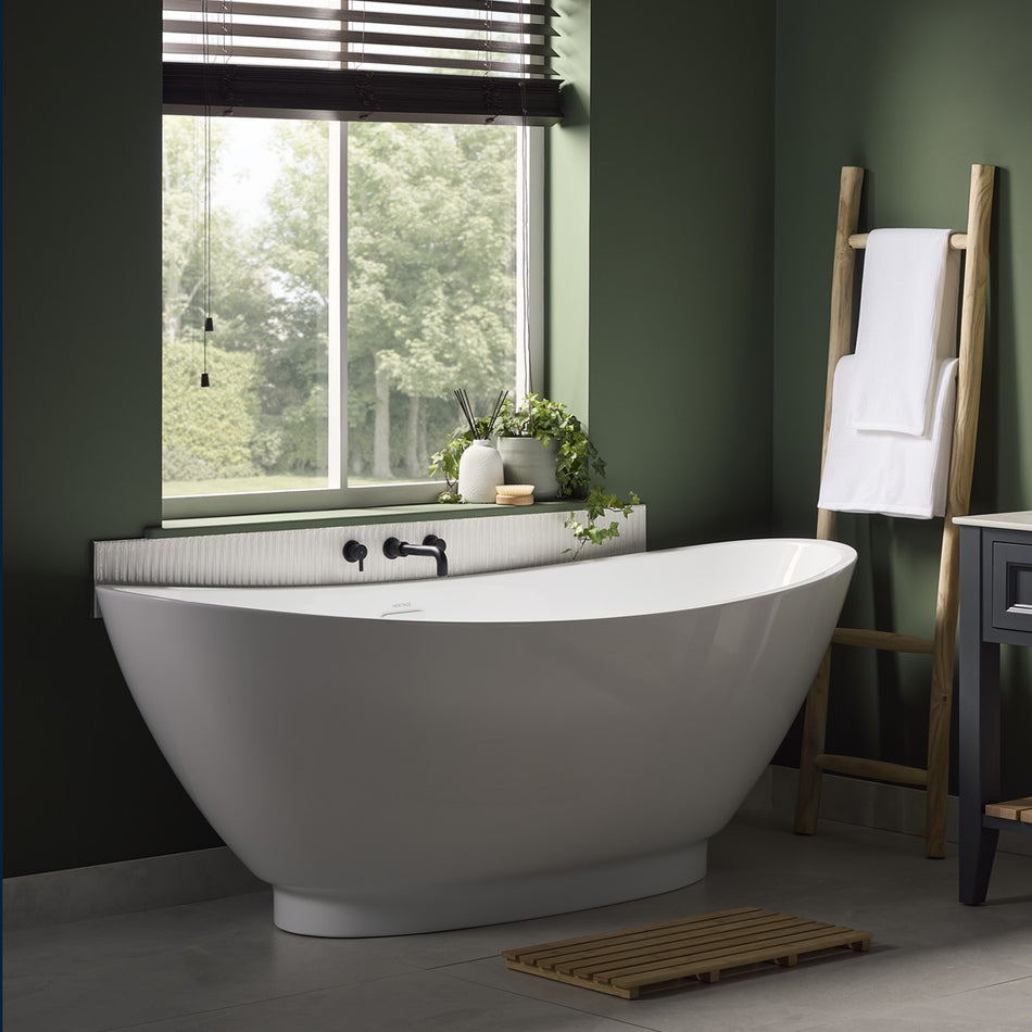 Bristan Altum 3 Hole Wall Mounted Basin Mixer Tap - Matt Black