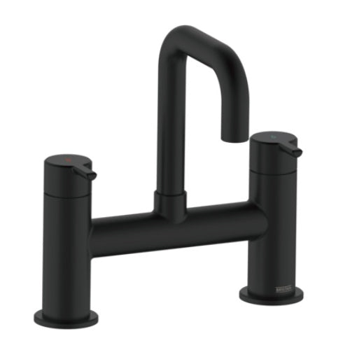 Bristan Altum Deck Mounted Bath Filler Tap - Matt Black