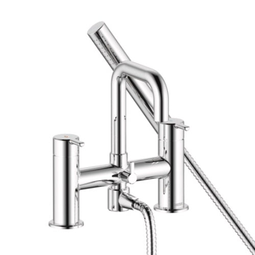 Bristan Altum Bath Shower Mixer Tap With Shower Handset and Hose - Chrome