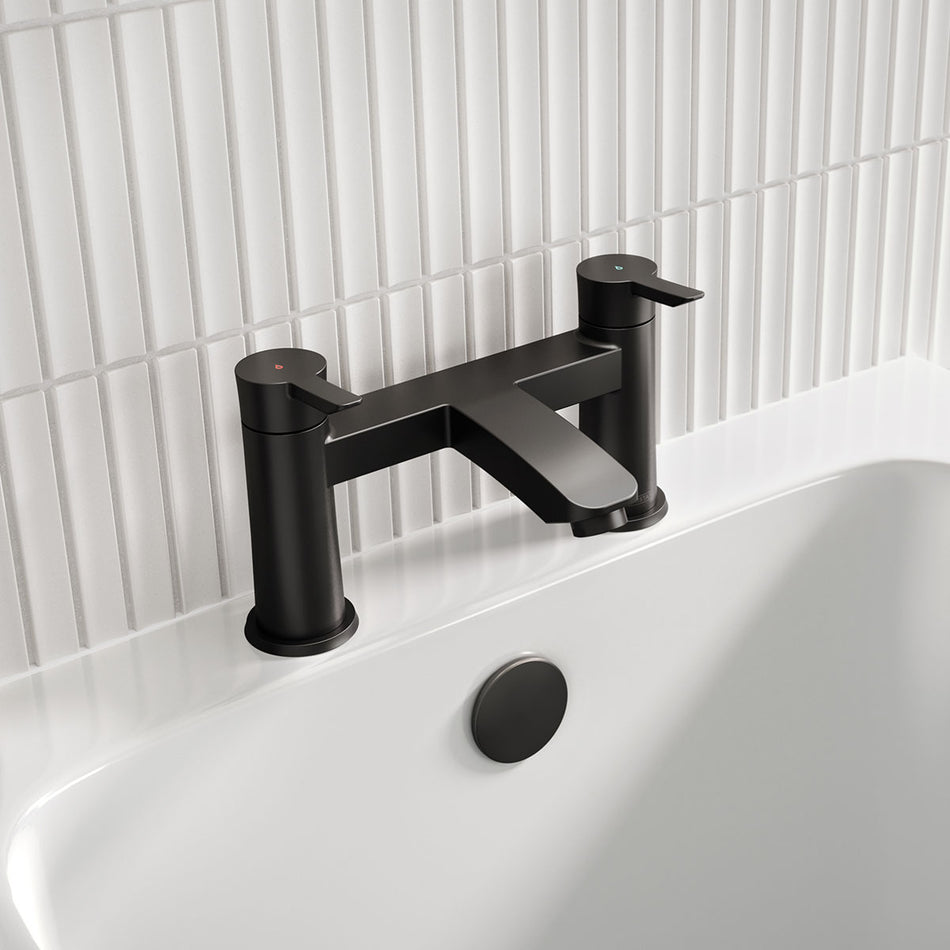 Bristan Apelo Deck Mounted Bath Filler Tap - Black
