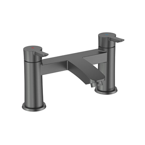 Bristan Apelo Deck Mounted Bath Filler Tap - Gun Metal