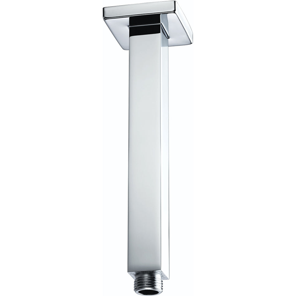 Bristan Square Ceiling Fed Shower Arm - 200mm Long - Chrome
