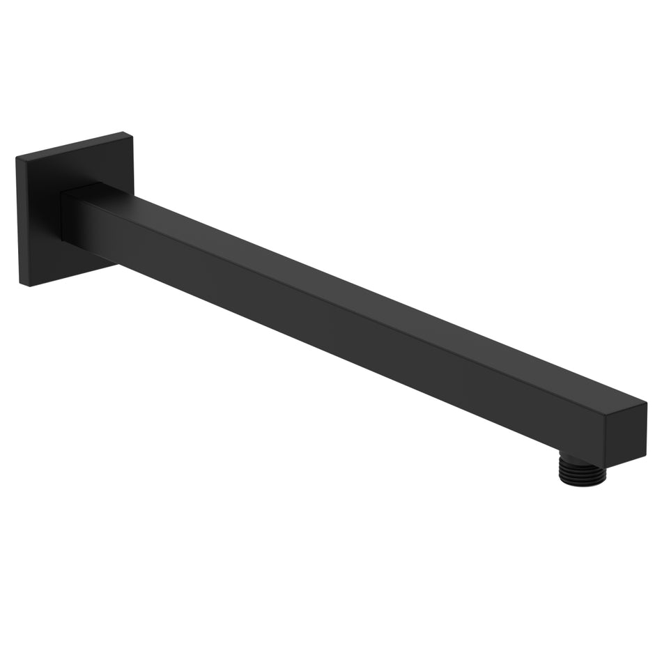 Bristan Square Wall Mounted Shower Arm - 400mm Long - Black