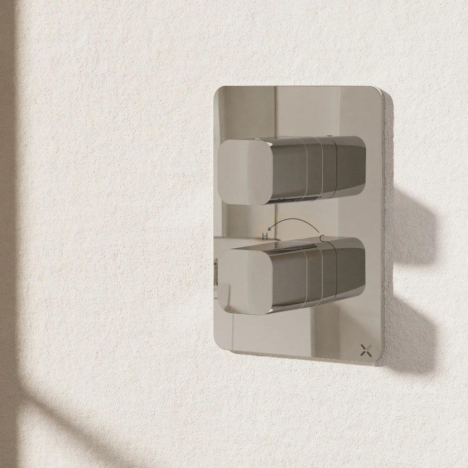 Crosswater Glide II 3 Outlet Thermostatic Concealed Shower Valve - Chrome