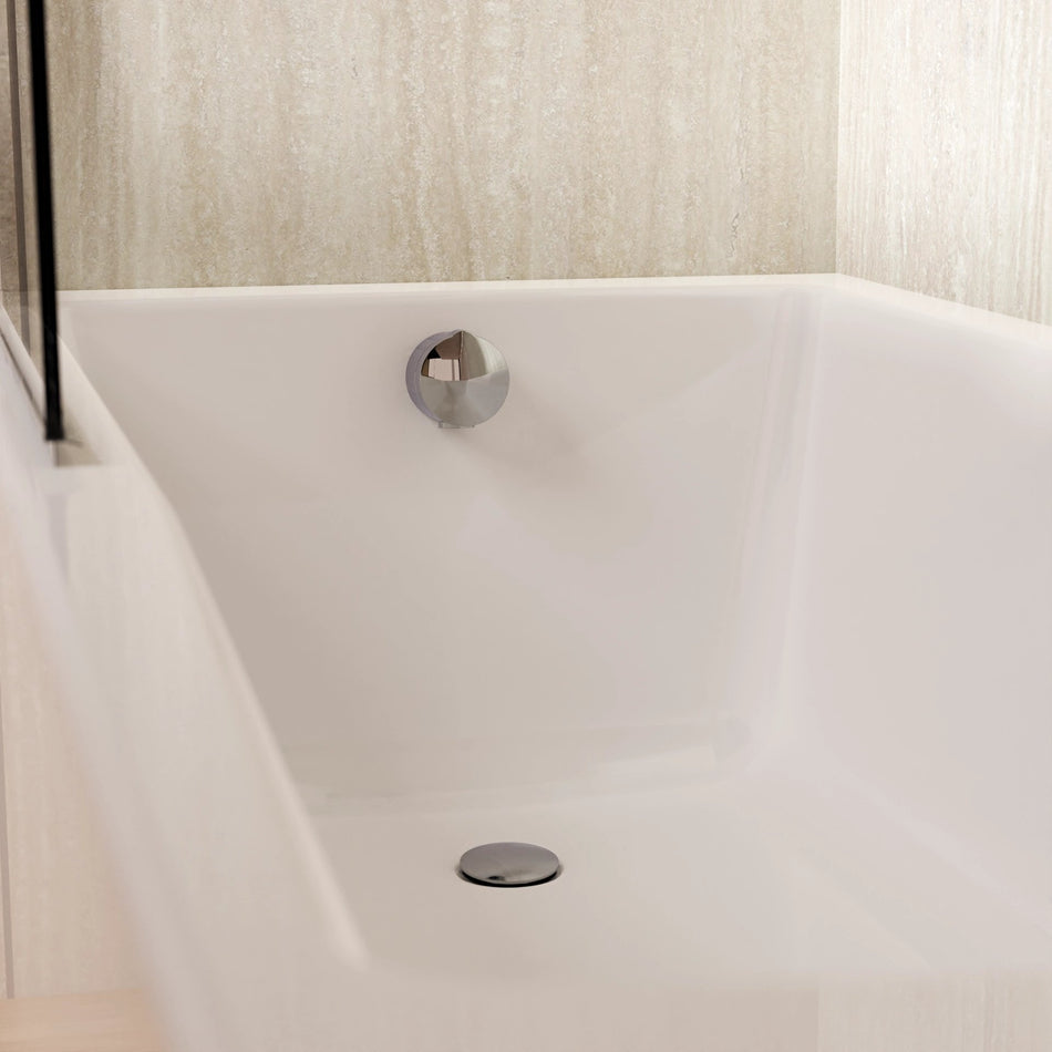 Crosswater Extended Bath Filler 900mm With Pop-Up Waste - Chrome