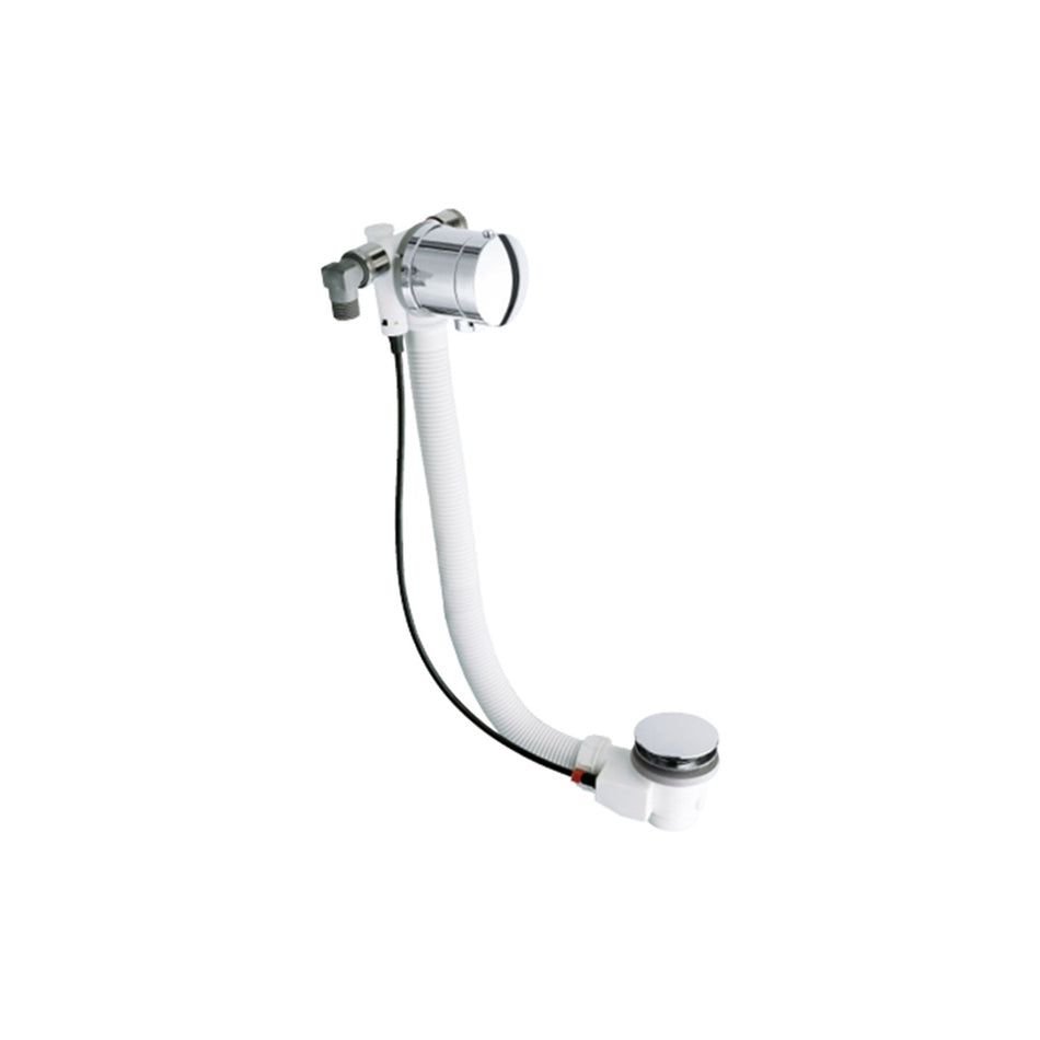 Crosswater Extended Bath Filler 900mm With Pop-Up Waste - Chrome