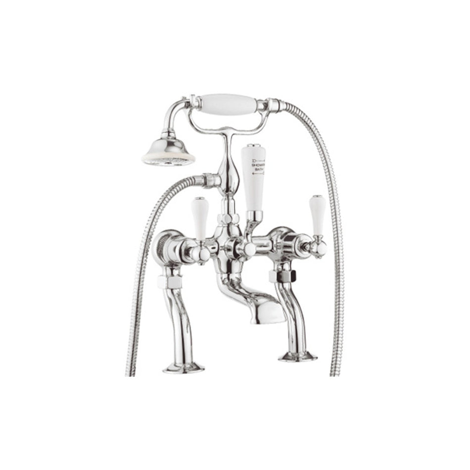 Crosswater Belgravia Deck Mounted Lever Bath Shower Mixer - Chrome