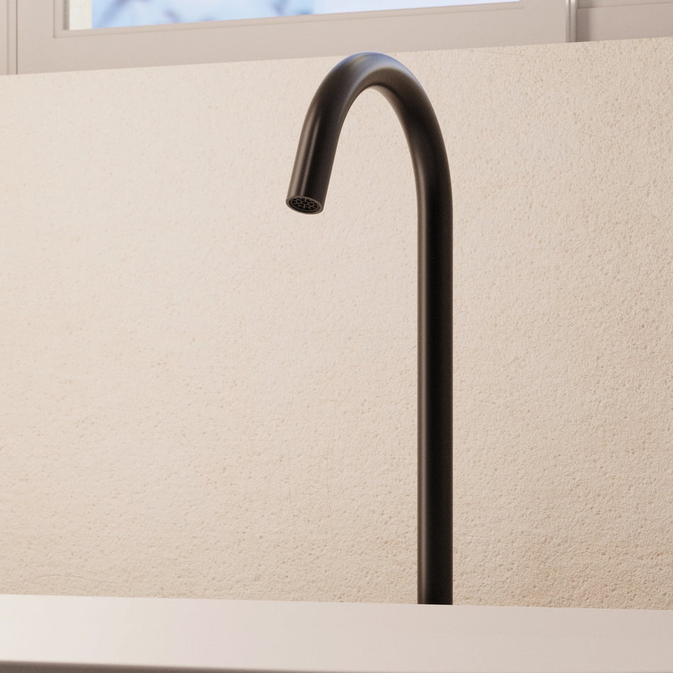 Crosswater Freestanding Bath Spout - Matt Black