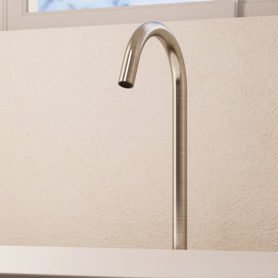 Crosswater Freestanding Bath Spout - Brushed Nickel