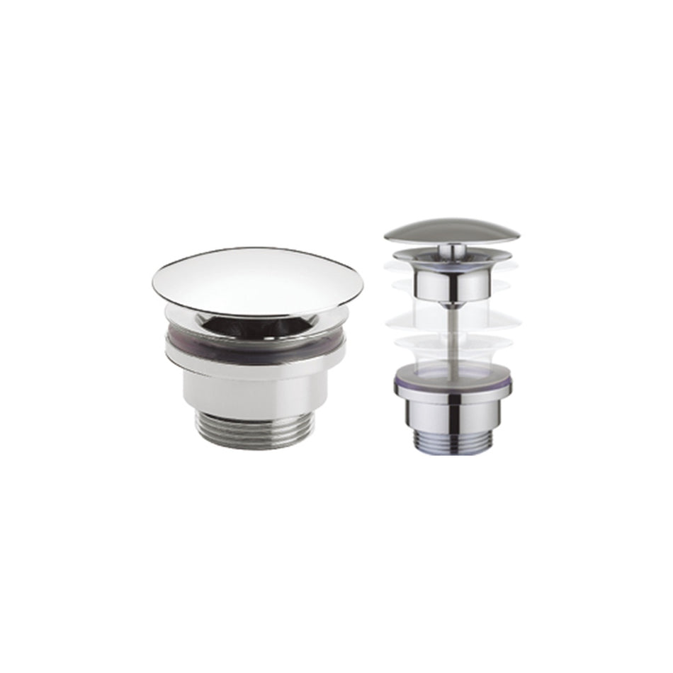 Crosswater Free Flow Basin Waste - Chrome