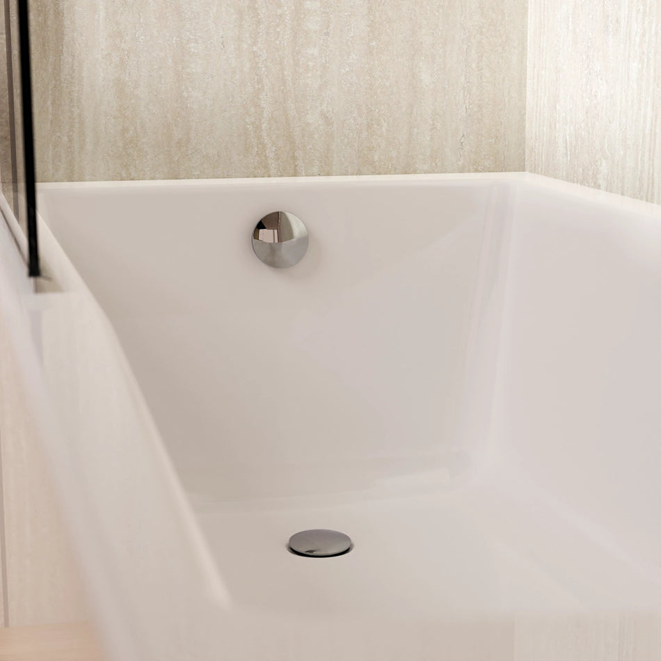 Crosswater Click Clack Bath Waste - Chrome