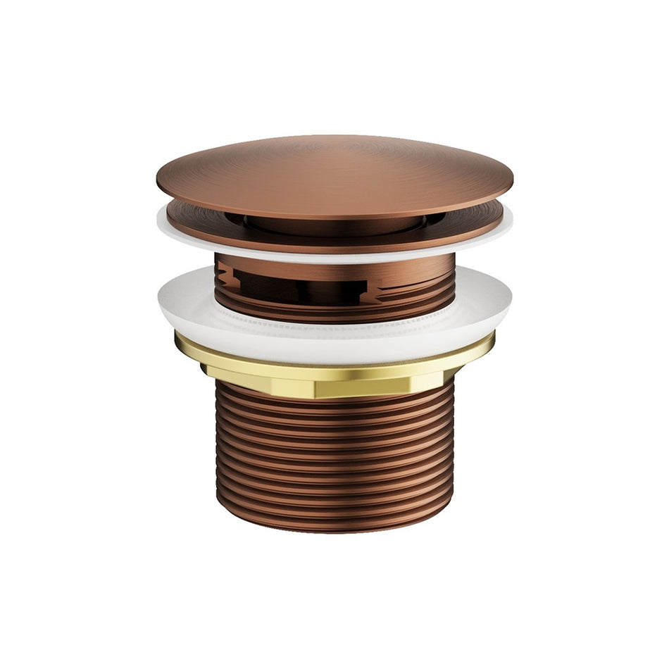Crosswater Freestanding Click Clack Bath Waste - Brushed Bronze