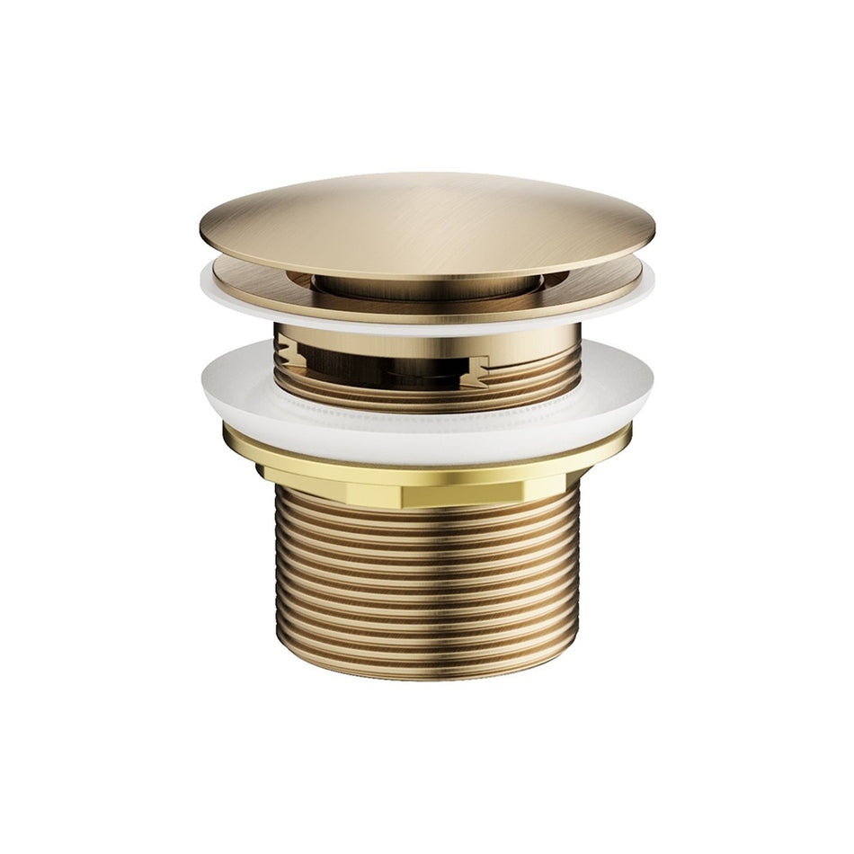Crosswater Freestanding Click Clack Bath Waste - Brushed Brass