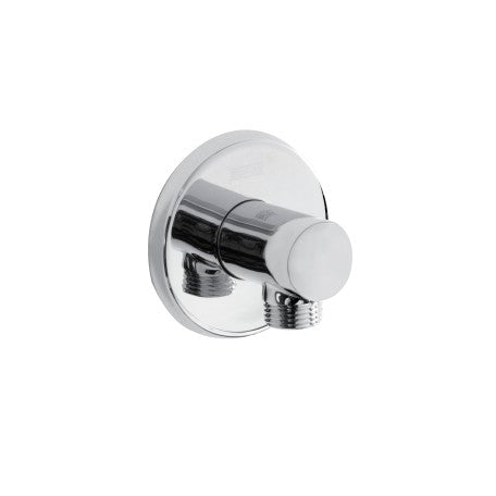 Bristan Contemporary Round Shower Wall Outlet Elbow - Chrome