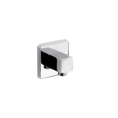 Bristan ABS Wall Mounted Square Shower Wall Outlet Elbow - Black