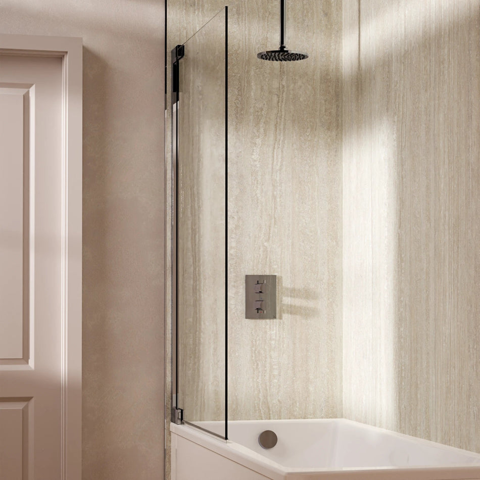 Crosswater Mpro 2 Outlet Thermostatic Concealed Shower Set 7 With 200mm Head and Ceiling Mounted Arm - Chrome