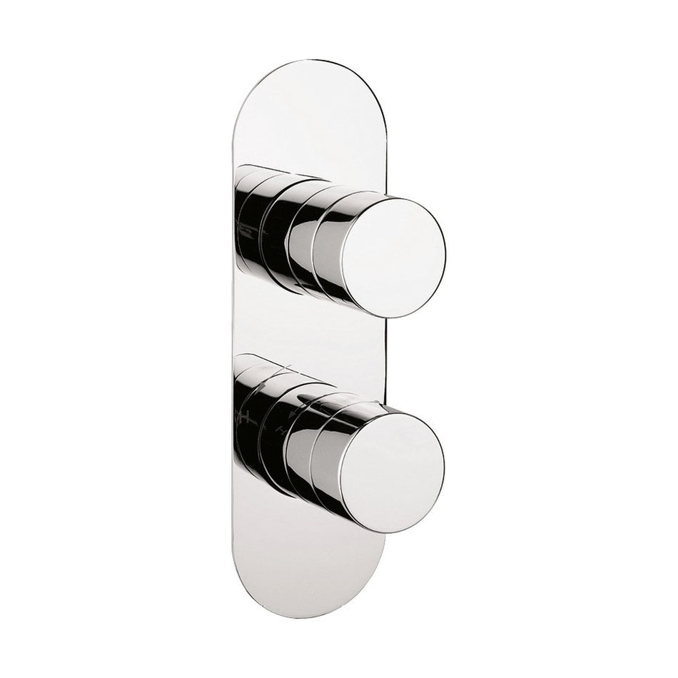 Crosswater Central 1000 Thermostatic Shower Back Plate - Chrome