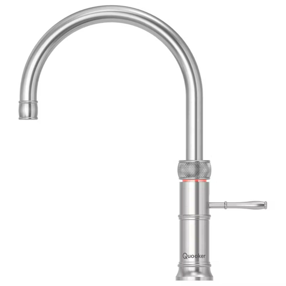 Quooker Classic Fusion Round Boiling Water Tap with Tank - Stainless Steel