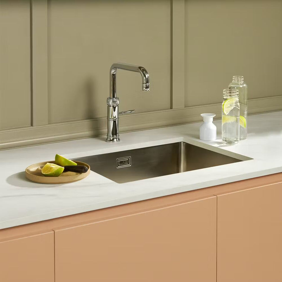 Quooker Classic Fusion Square Boiling Water Tap with Tank - Chrome