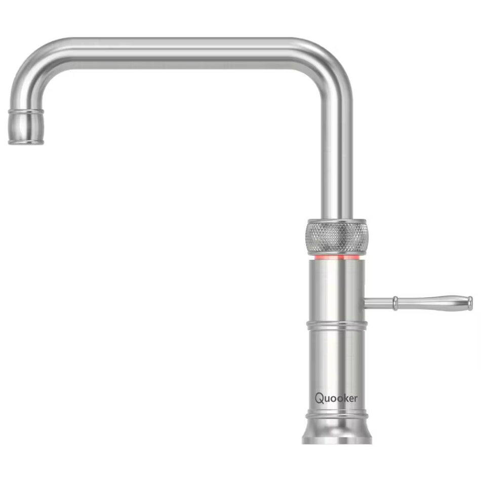 Quooker Classic Fusion Square Boiling Water Tap with Tank - Stainless Steel