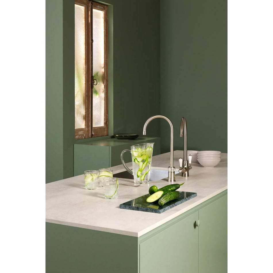 Quooker Classic Nordic Round Boiling Water Tap with Tank - Stainless Steel