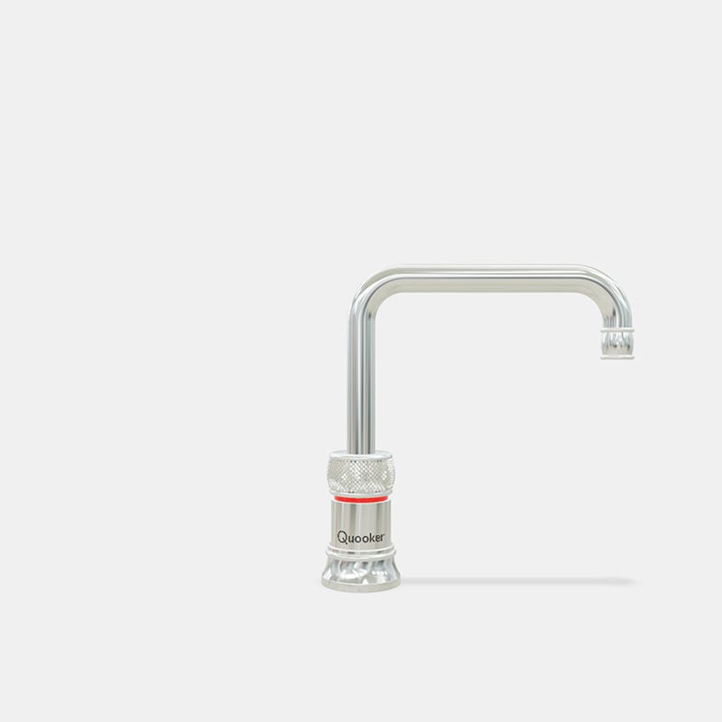 Quooker Classic Nordic Square Boiling Water Tap with Tank - Chrome