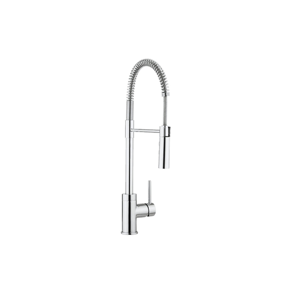 Crosswater Cook Side Lever Kitchen Mixer Tap With Flexi Spray - Chrome