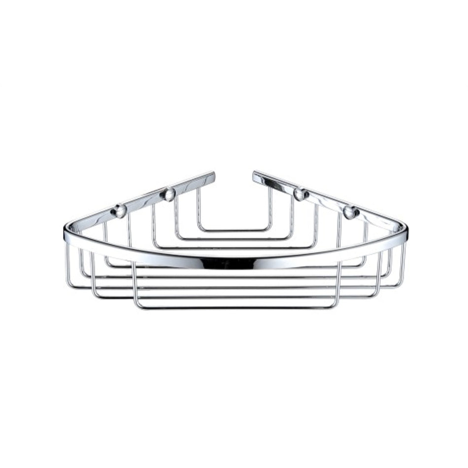 Bristan Closed Front Corner Fixed Wire Shower Basket - Chrome