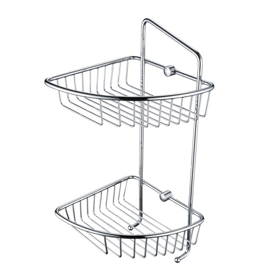 Bristan Two Tier Wall Fixed Wire Shower  Basket - Chrome