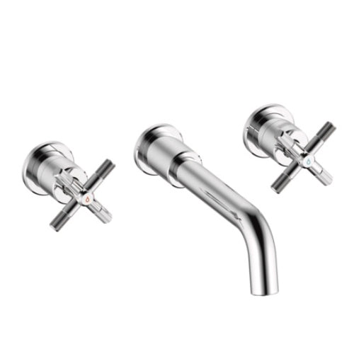 Bristan Cruzar 3 Hole Wall Mounted Bath Filler Tap - Chrome